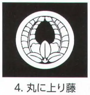 貼紋 丸に上り藤（6枚組)